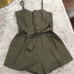 Olive Green Mini Romper